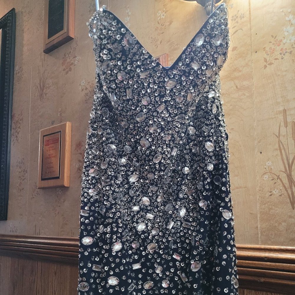 When formal strapless gown